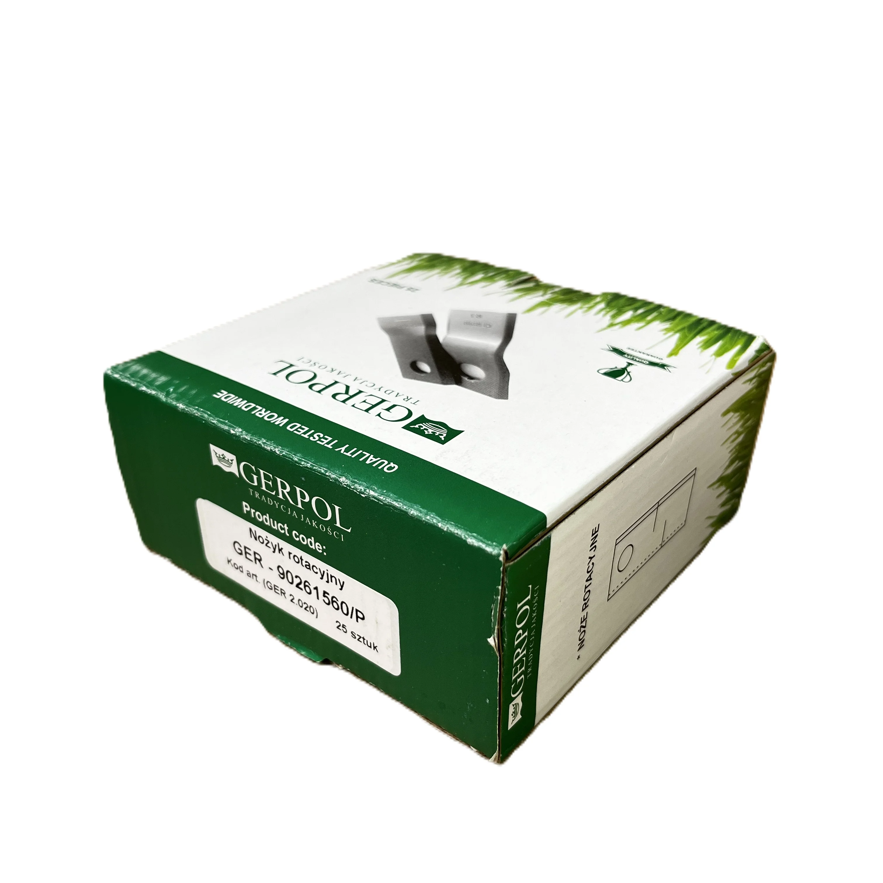 Gerpol - 90261560 - Mähklinge rechts - Packung mit 25 Stück