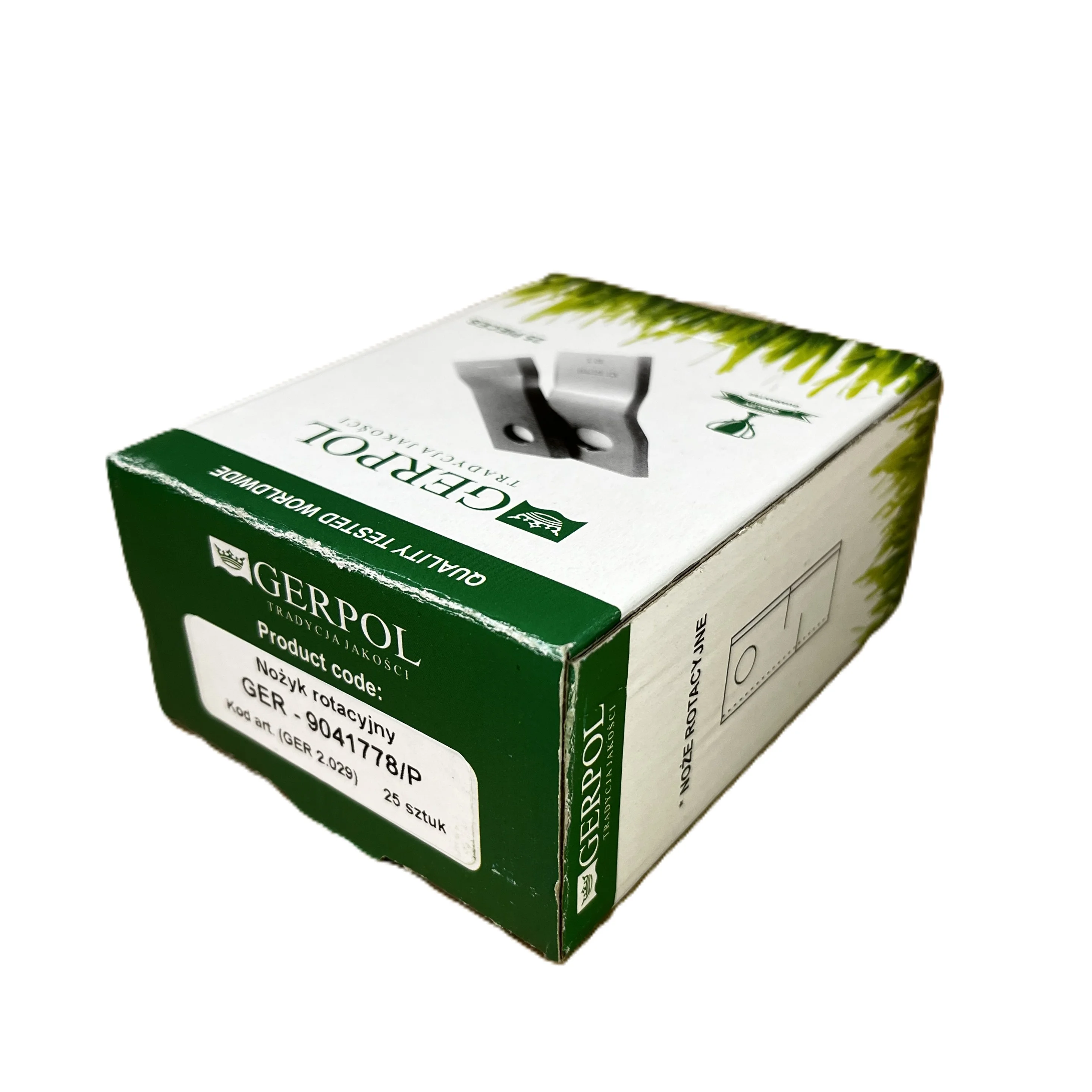Gerpol - 9041778 - Mähklinge rechts - Packung mit 25 Stück