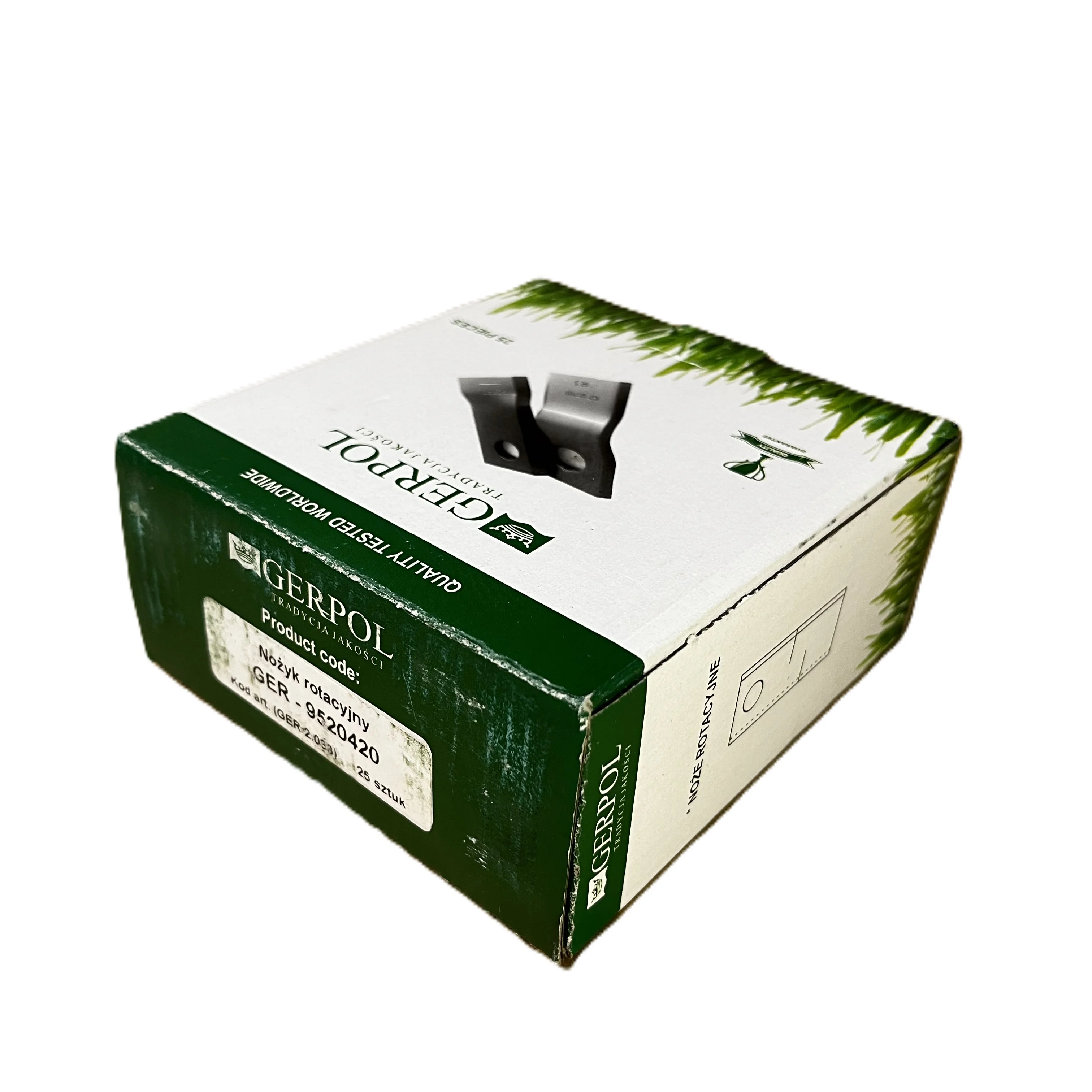 Gerpol - 9520420 - Mähklinge rechts - Packung mit 25 Stück