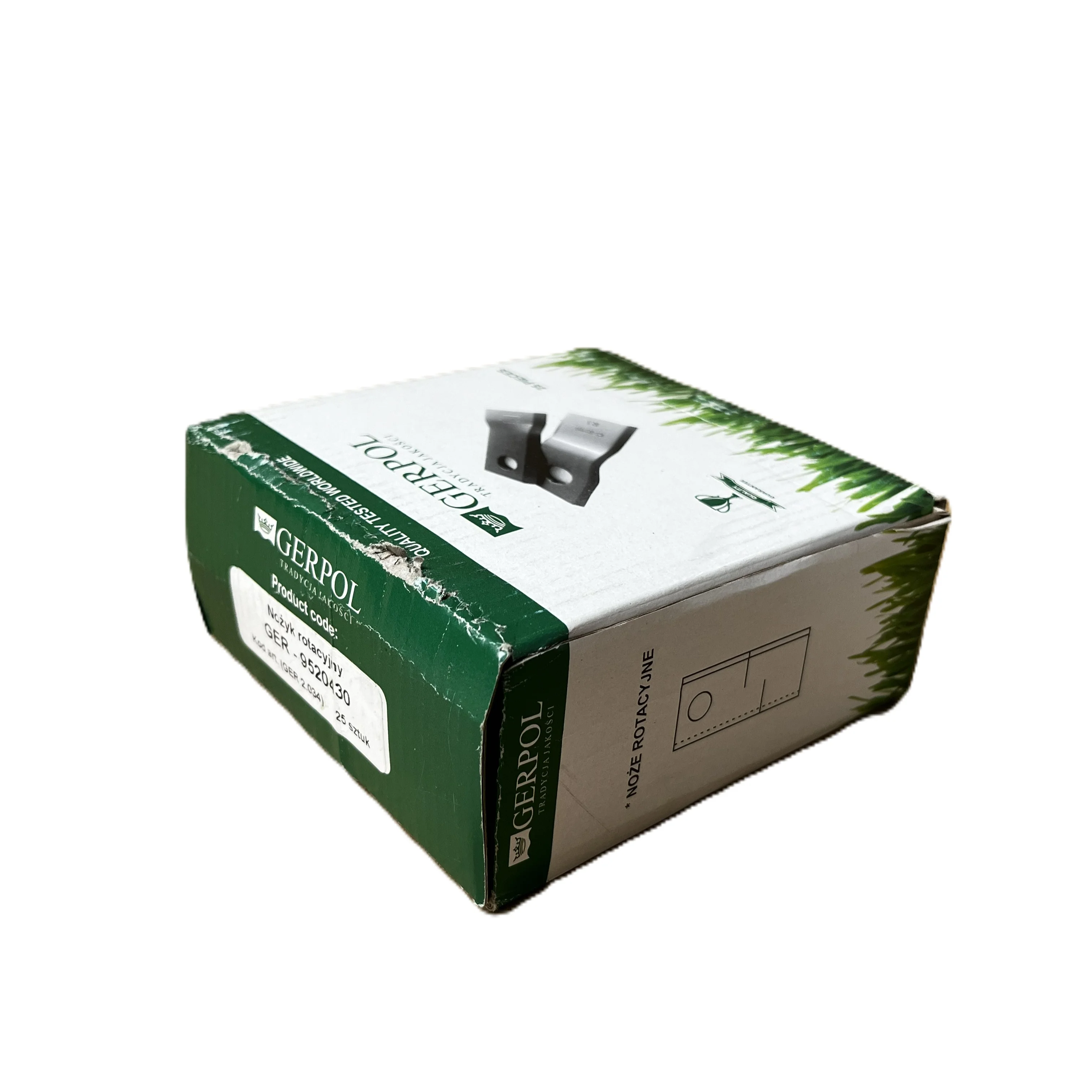 Gerpol - 9520430 - Mähklinge links - Packung mit 25 Stück