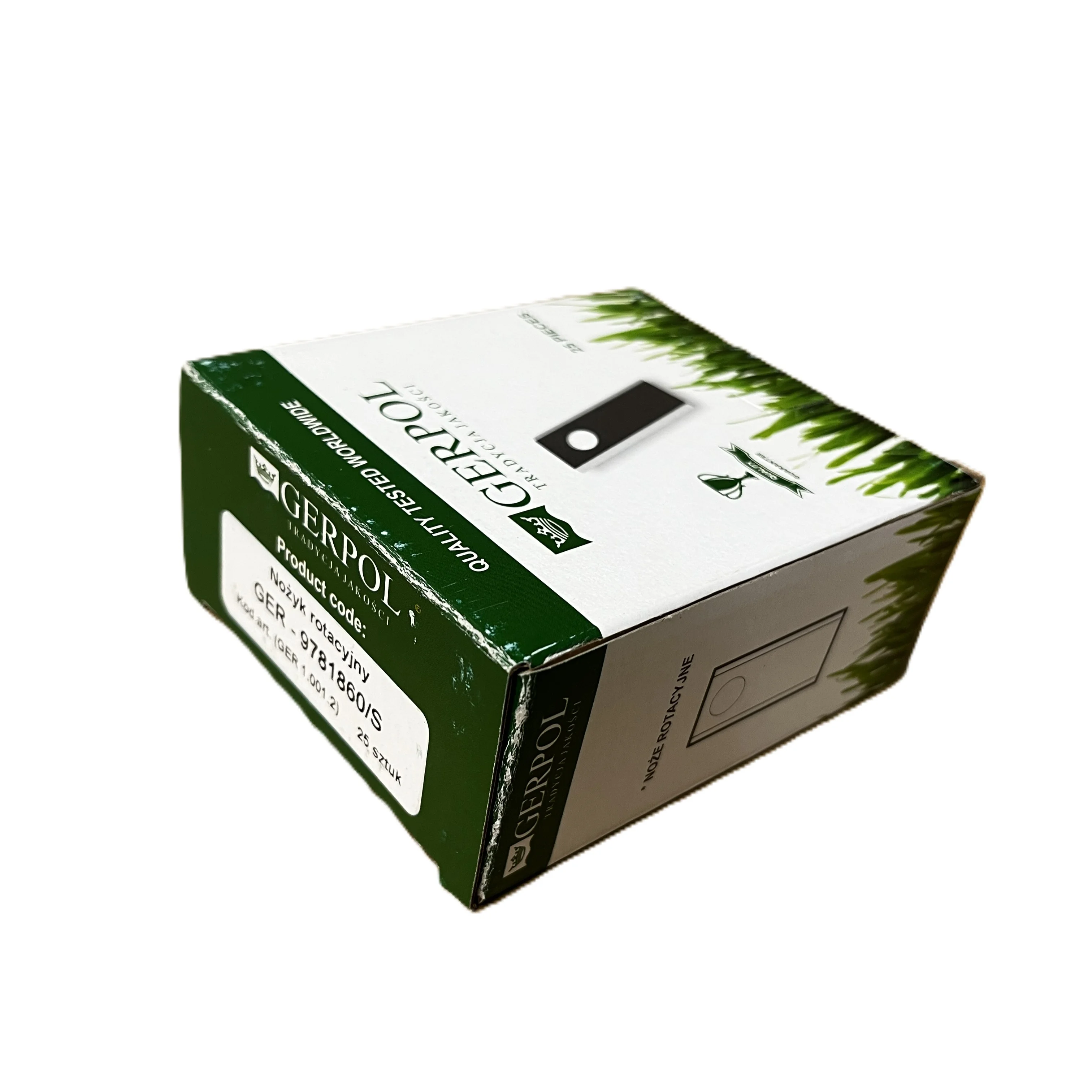 Gerpol - 9781860/S - Geschliffene Kreiselmäherklinge R - Packung mit 25 Stück