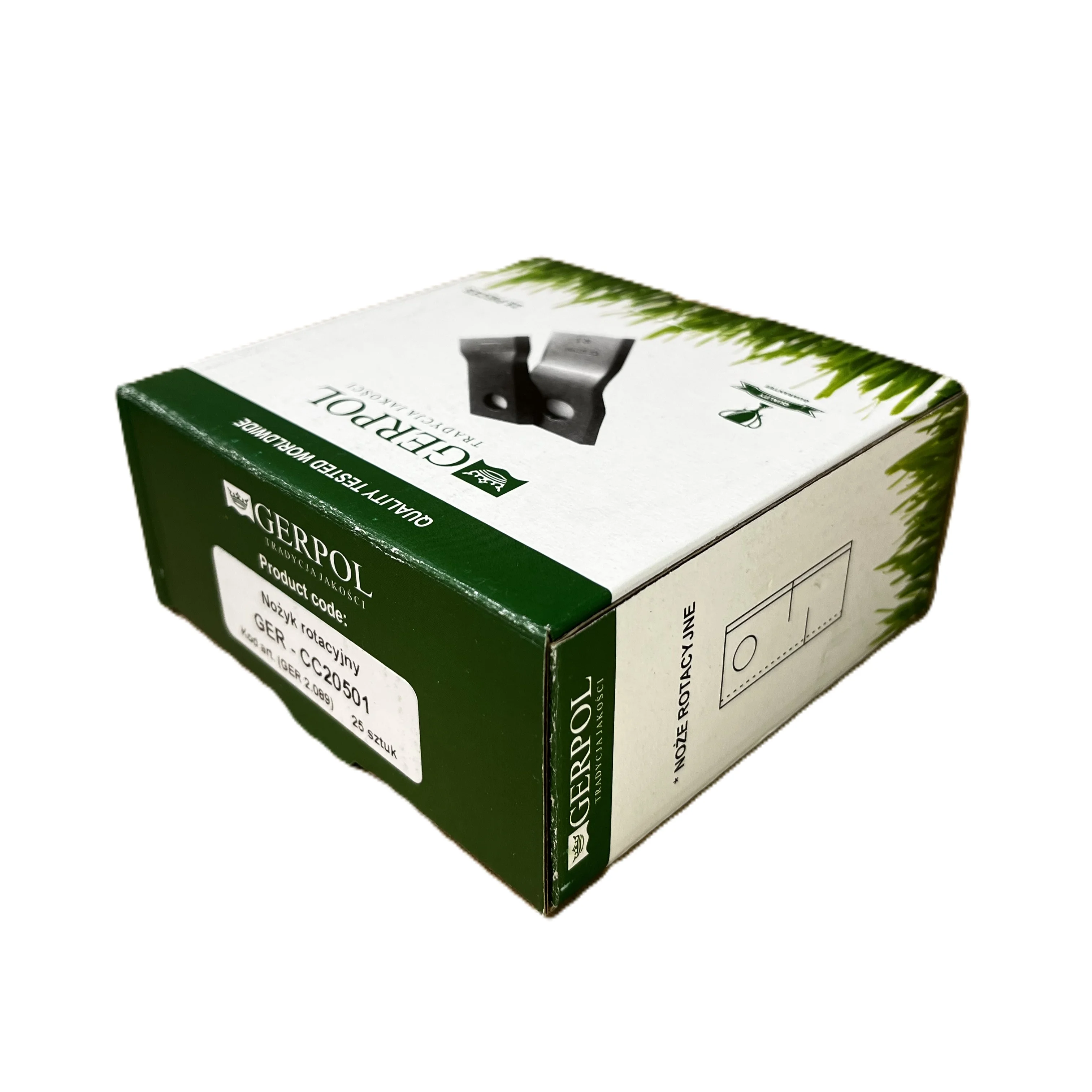 Gerpol - CC20501 - Mähklinge rechts - Packung mit 25 Stück