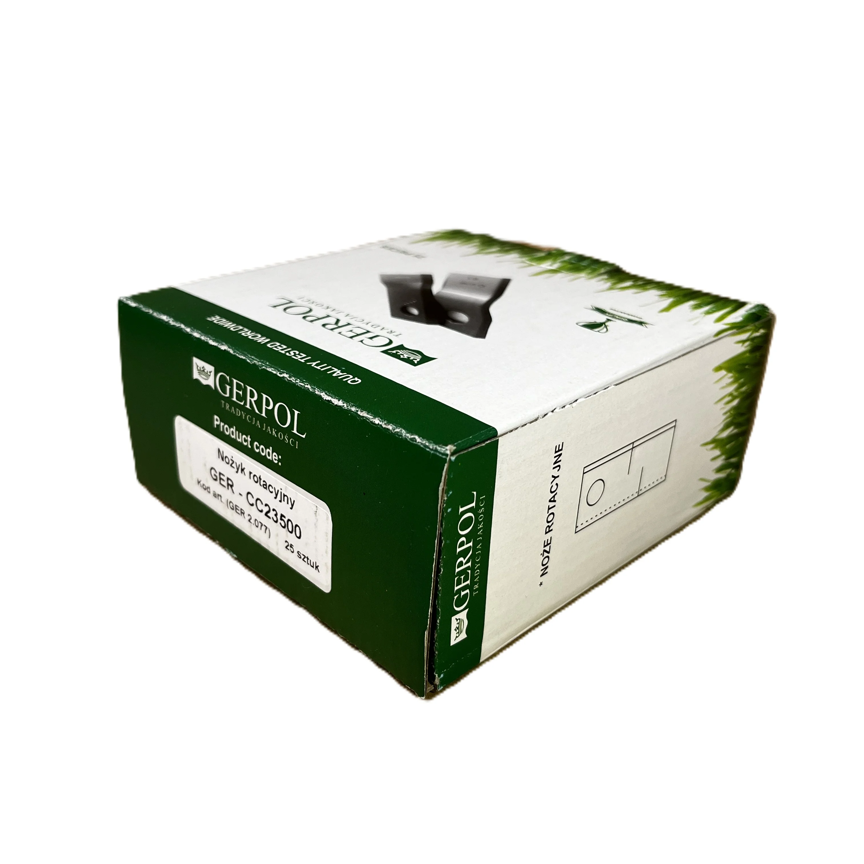 Gerpol - CC23500 - Mähklinge rechts - Packung mit 25 Stück