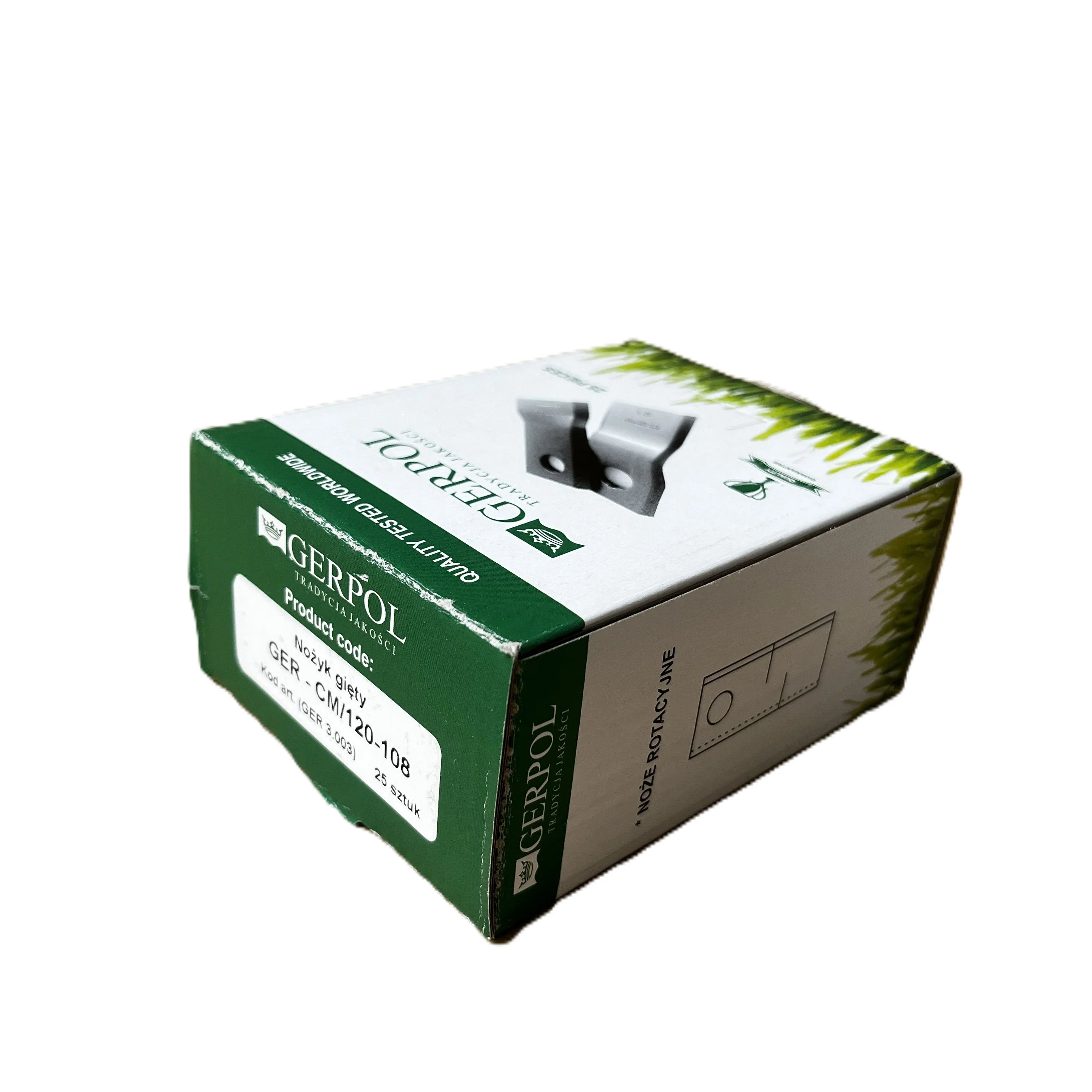 Gerpol - CM120-108 - Mähklinge gekröpft - Packung mit 25 Stück