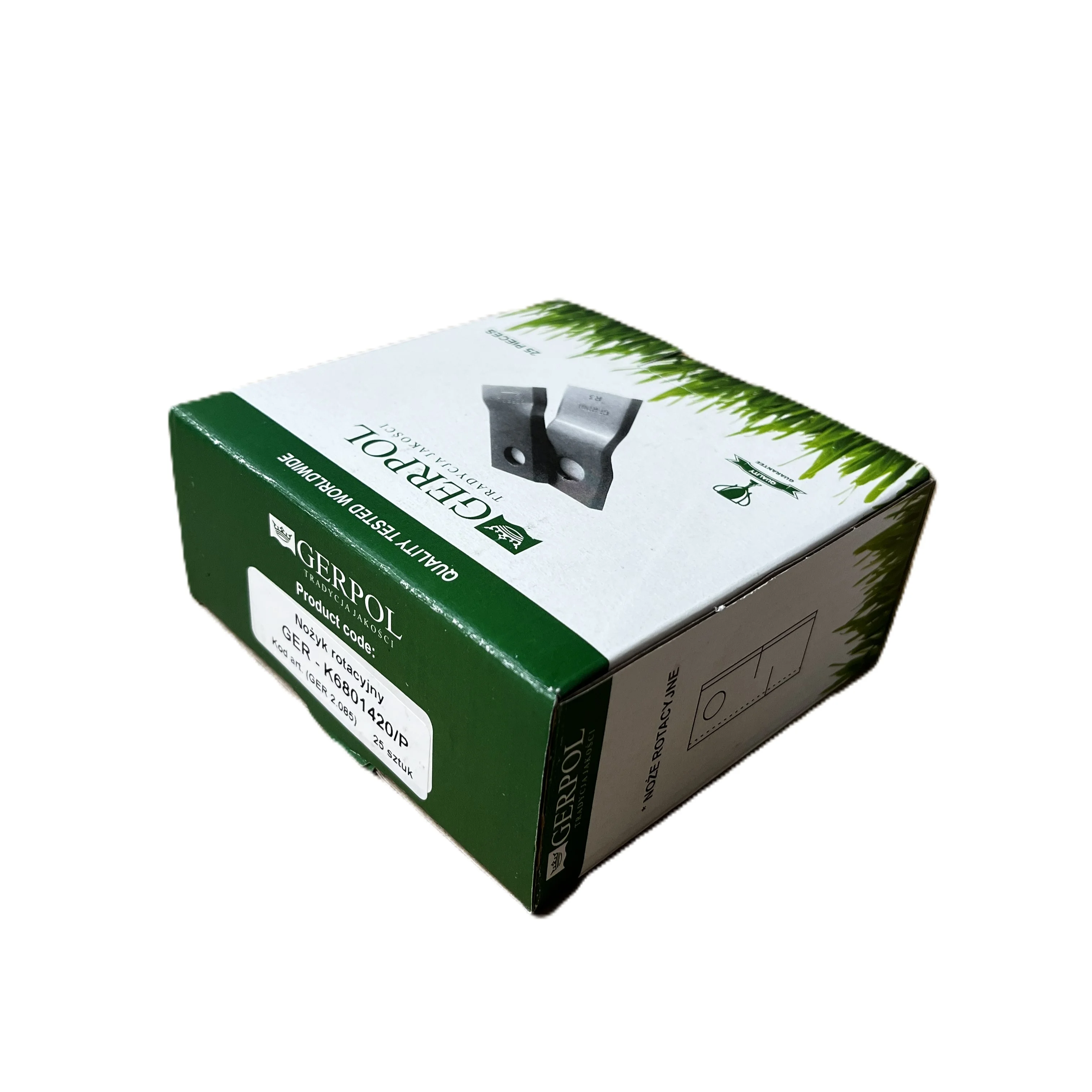 Gerpol - K6801420 - Mähklinge rechts - Packung mit 25 Stück