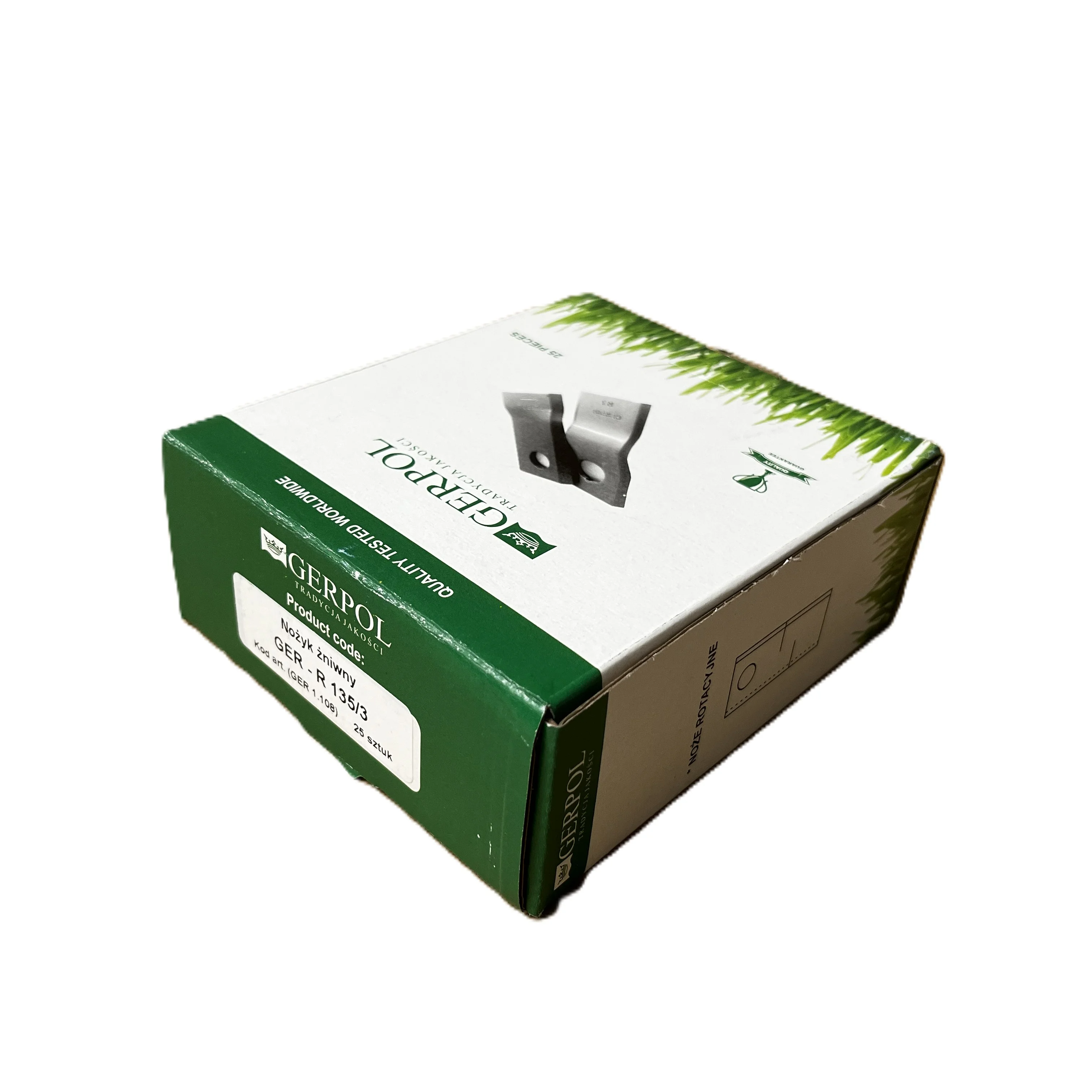 Gerpol - R135/3 - Kreiselmäherklinge - Packung mit 25 Stück