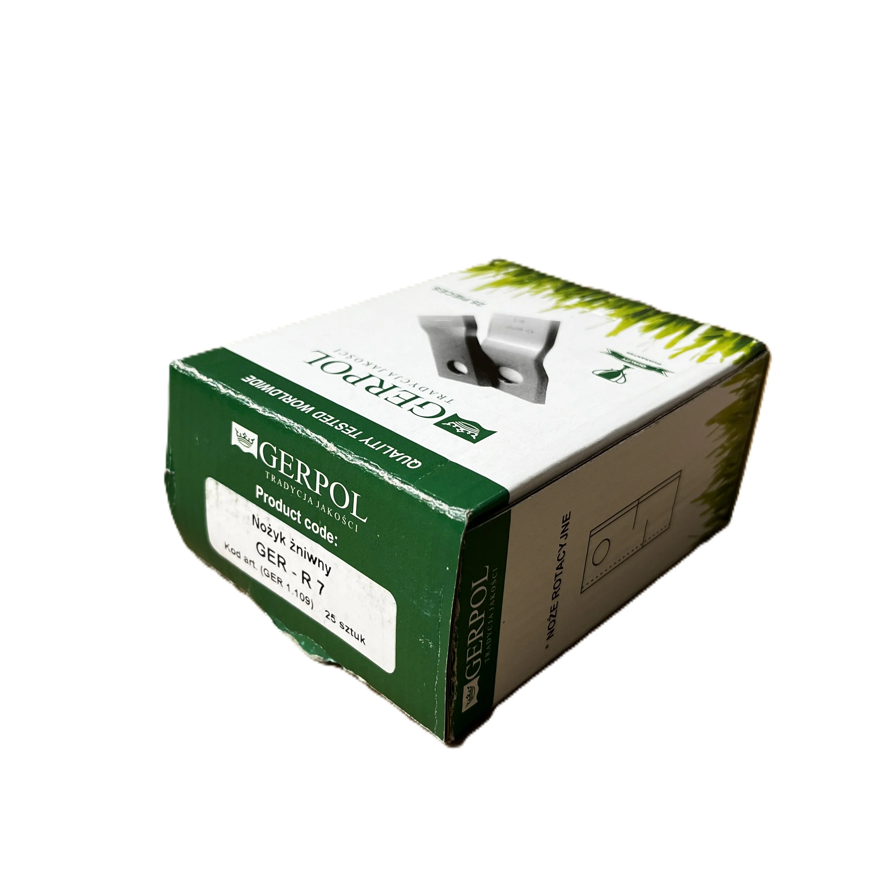 Gerpol - R7 - Kreiselmäherklinge - Packung mit 25 Stück