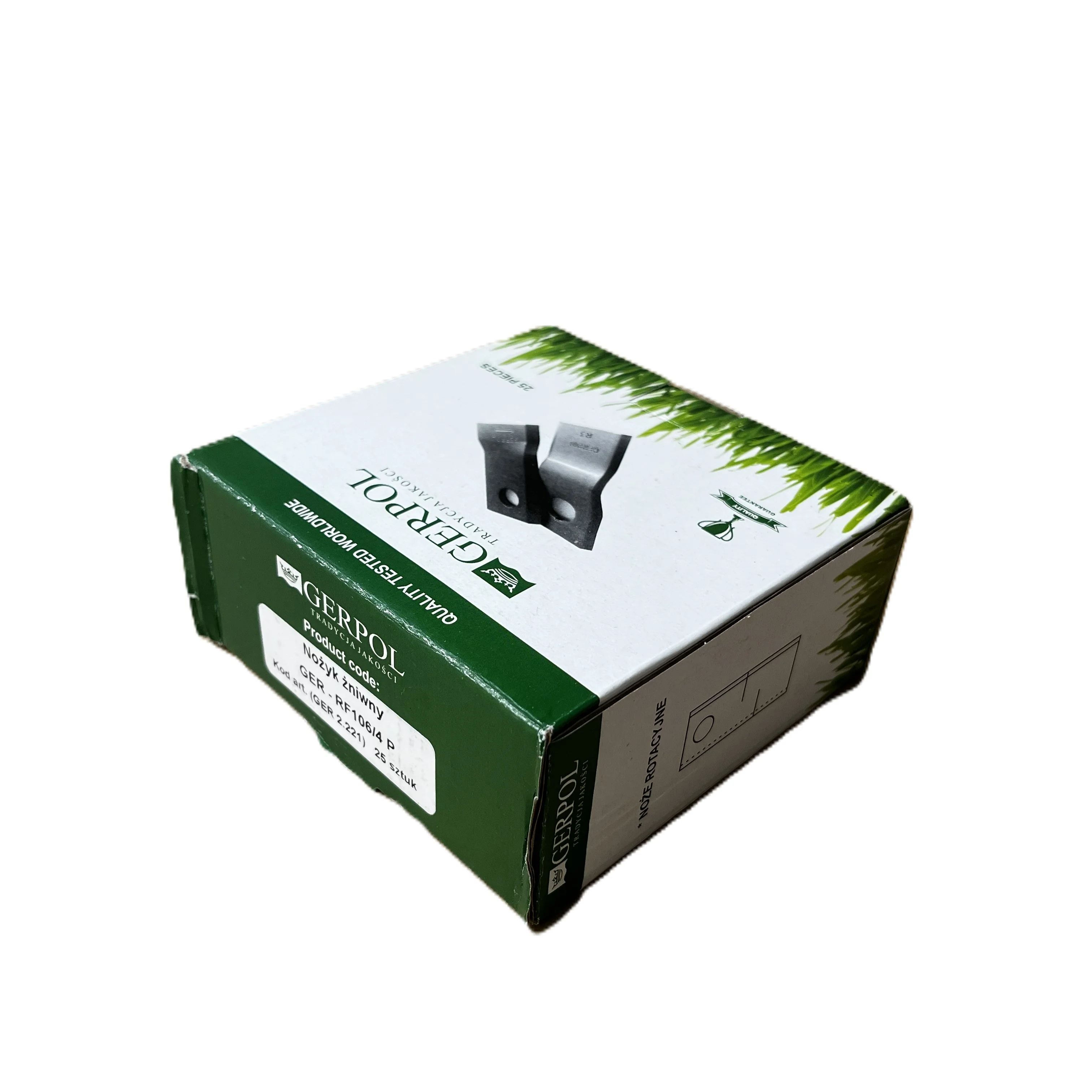 Gerpol - RF106P - Mähklinge rechts - Packung mit 25 Stück