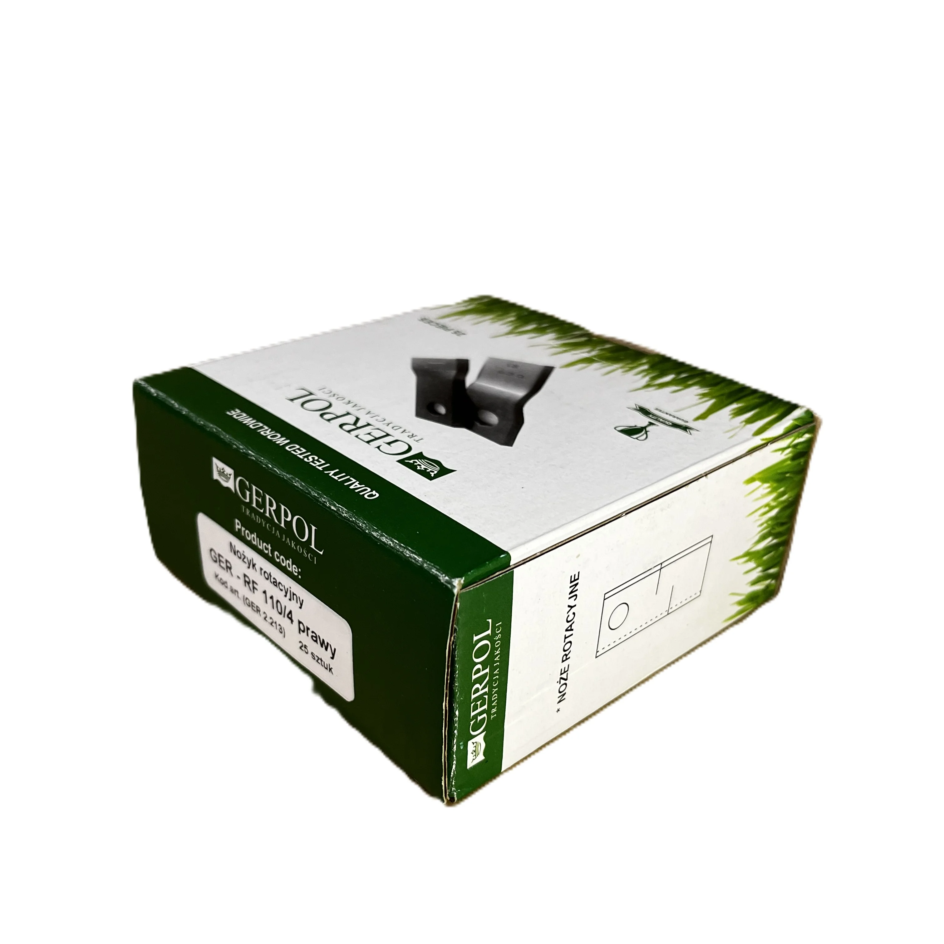 Gerpol - RF110/4P - Mähklinge rechts - Packung mit 25 Stück