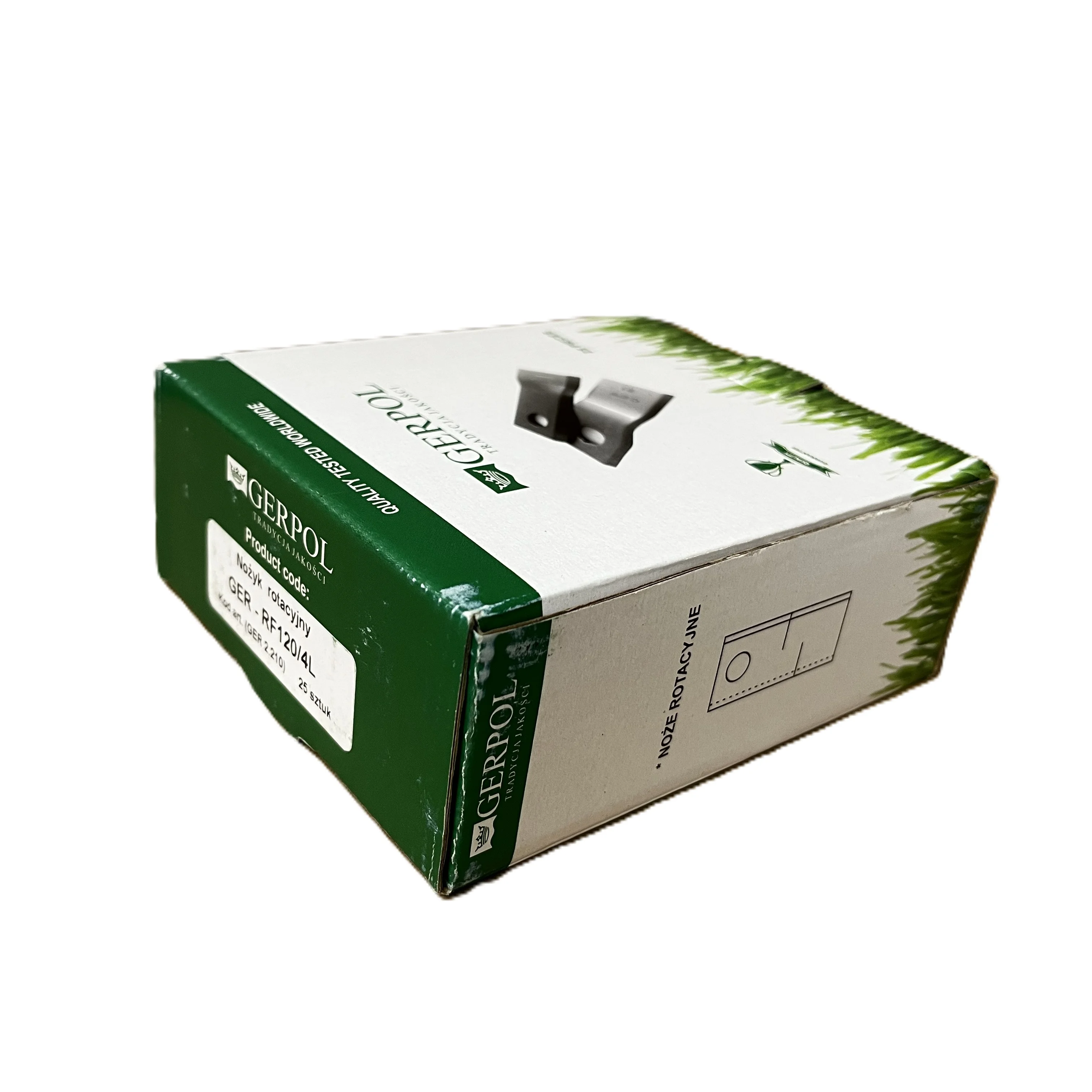 Gerpol - RF120/4L - Mähklinge links - Packung mit 25 Stück