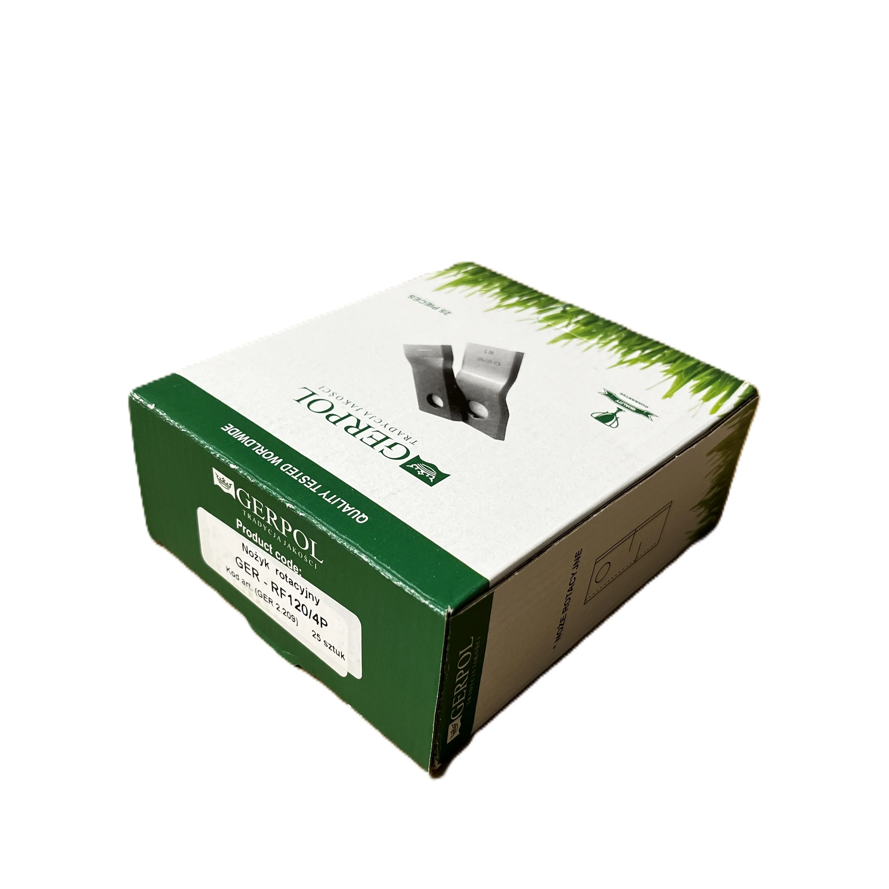 Gerpol - RF120/4P - Mähklinge rechts - Packung mit 25 Stück