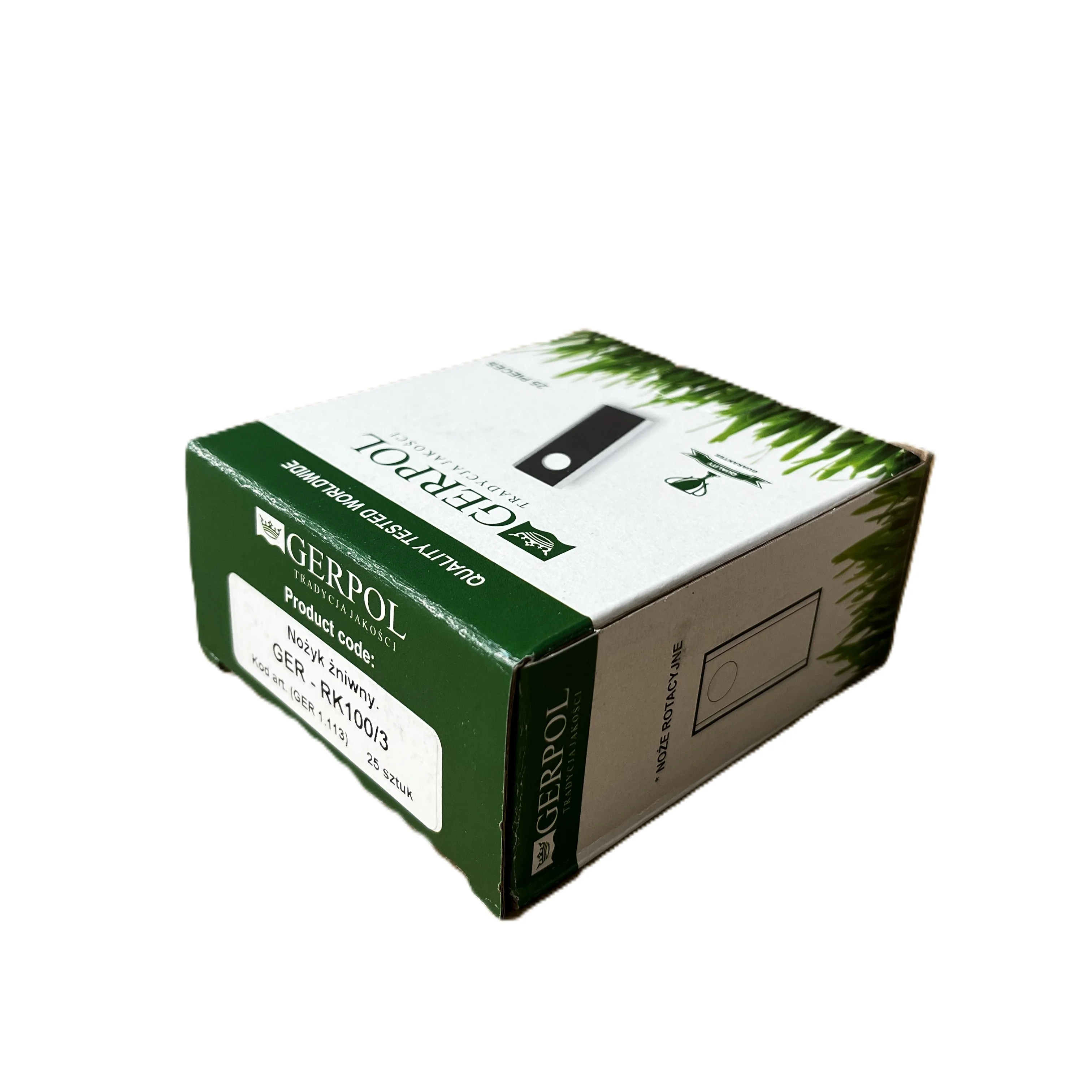 Gerpol - RK100/3 - Kreiselmäherklinge - Packung mit 25 Stück