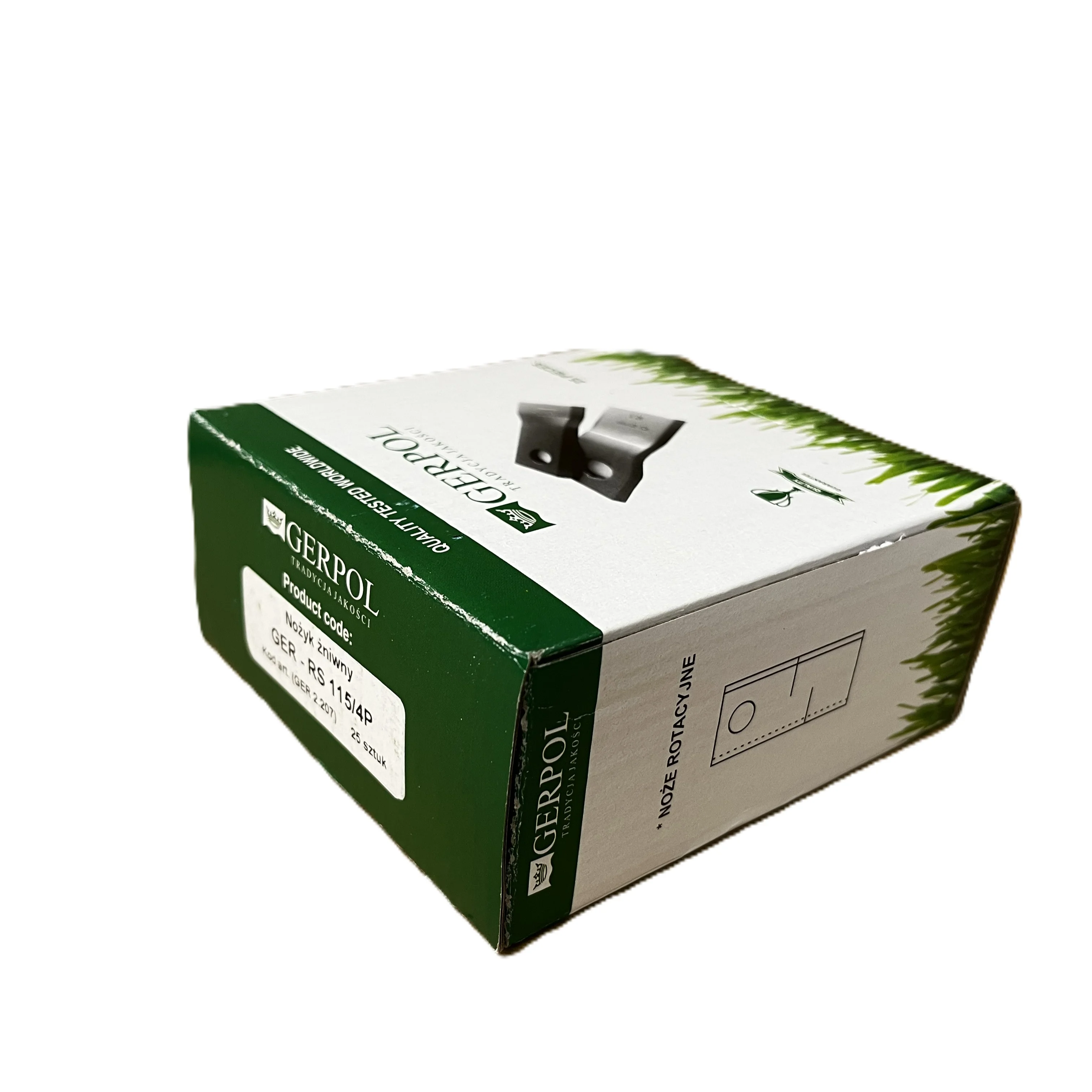 Gerpol - RS115P - Mähklinge rechts - Packung mit 25 Stück