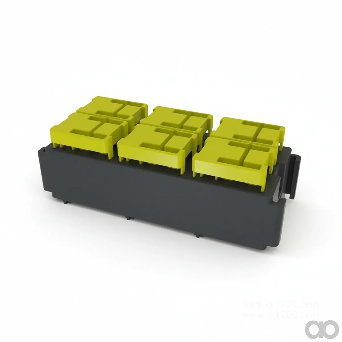 John Deere - 57M9080 - Graues Externes Elektrisches Steckverbindergehaeuse, 6 Kavitaeten