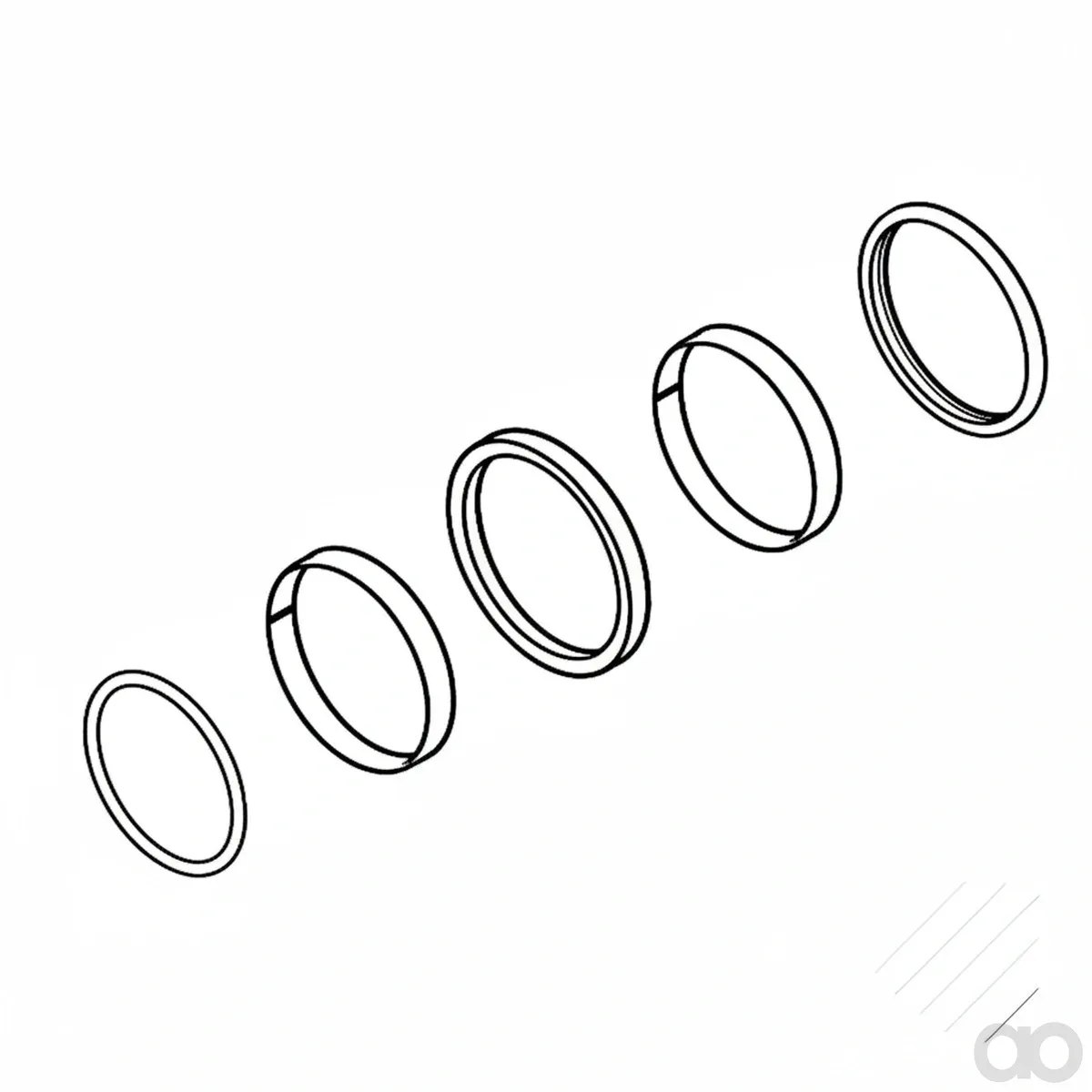 John Deere - AHC21571 - Hydraulikzylinder-Dichtungssatz