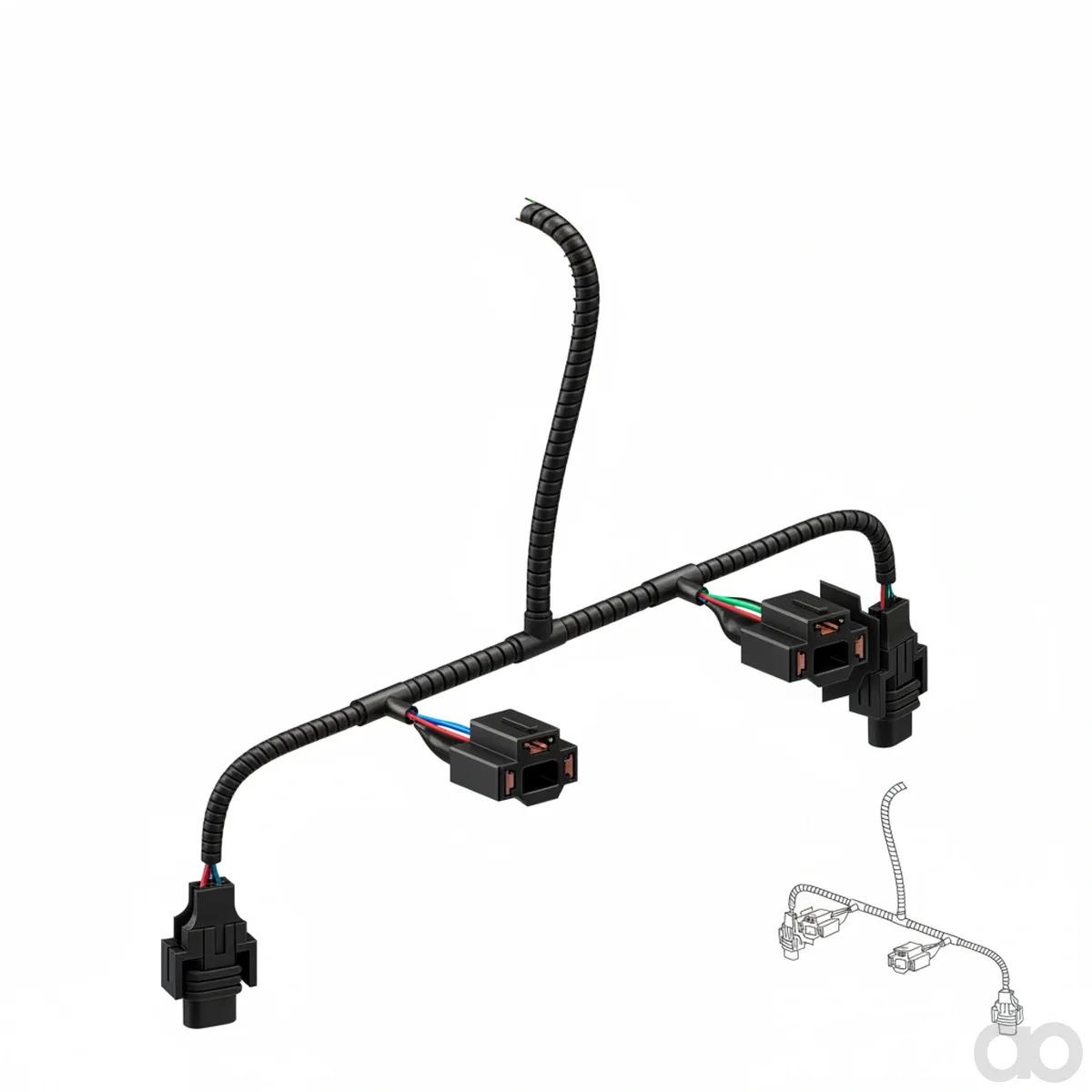John Deere - AL157628 - vorne-Kabelbaum