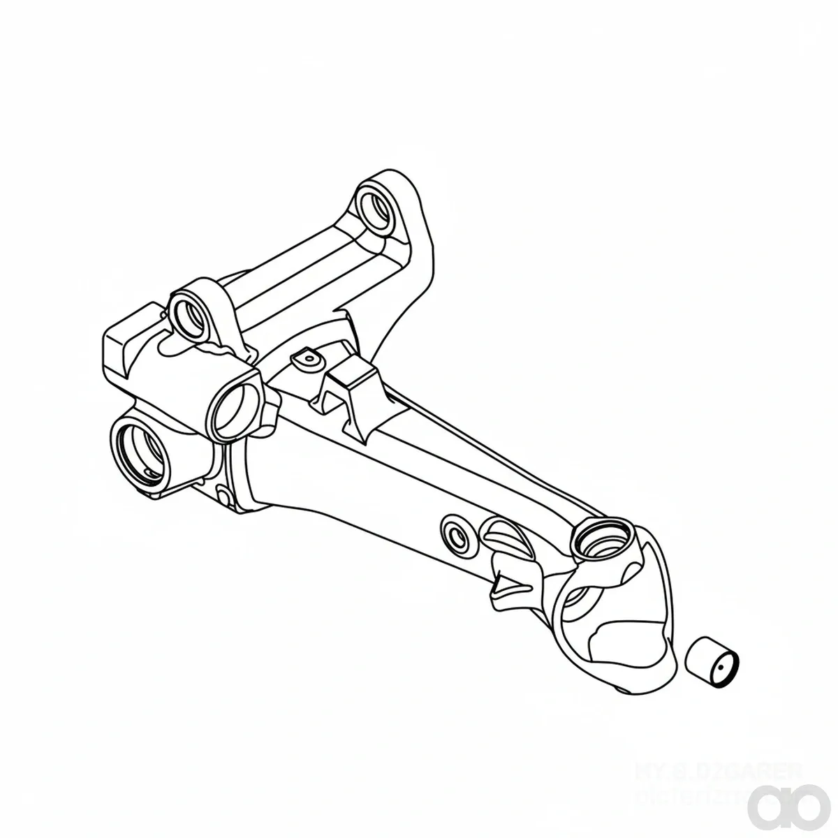 John Deere - AL175040 - MFWD-Achsgehaeuse
