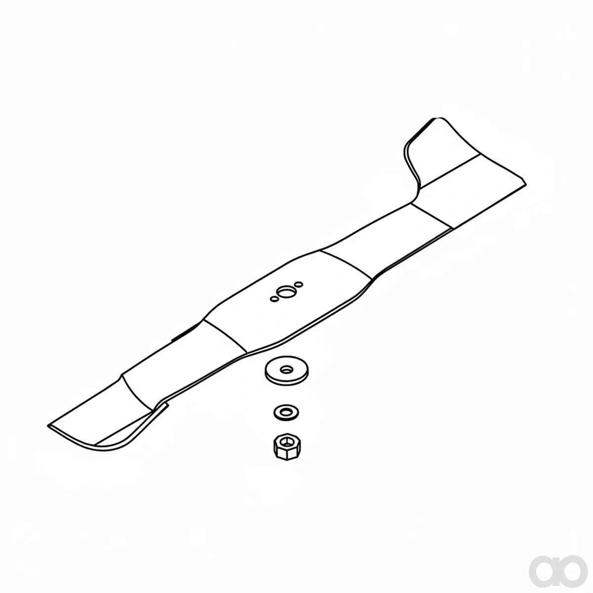 John Deere - AM146398 - Linker Mittelmaehwerk-Messersatz, 20,5 mm Mittelloch