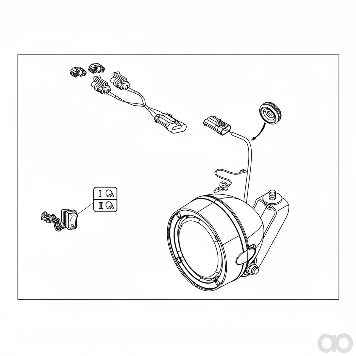 John Deere - BL15170 - Flutlicht - Flutlicht, Cab-Dachmontage, Hinten