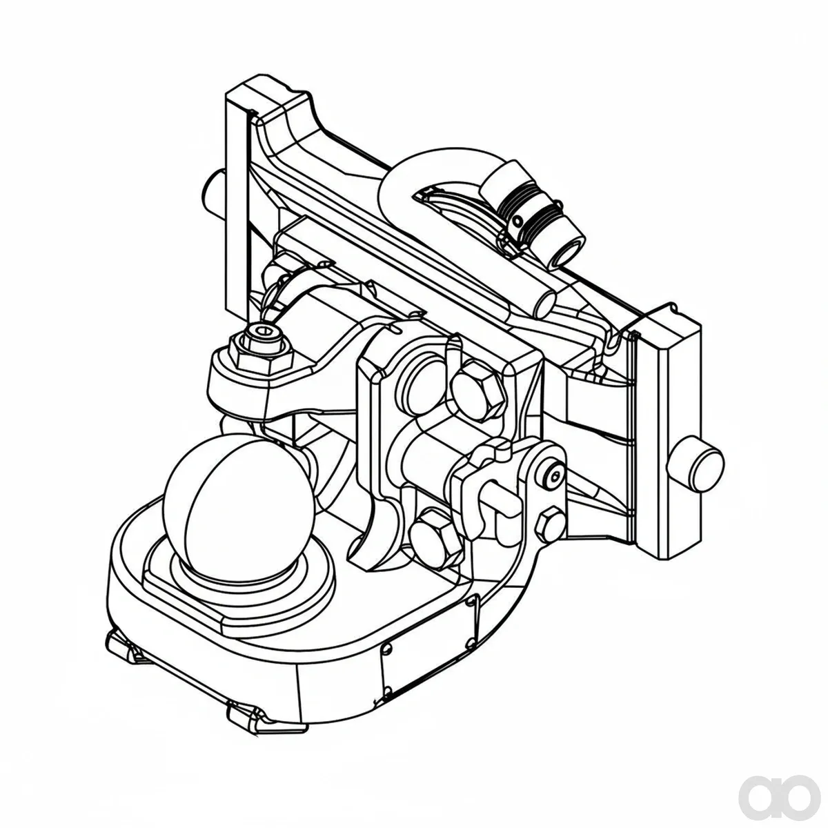 John Deere - BL15960 - Befestigungsteile, Wagenhitch, Hoehe