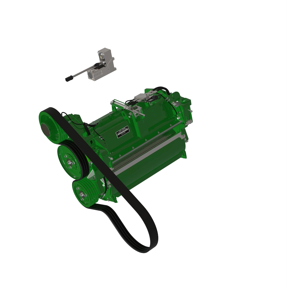 John Deere - BXE10819 - Kornaufbereiter-Aufsatz, Umgekehrte Hintere Walze, 32% Saegezahn-Chrom-Mais-Typ