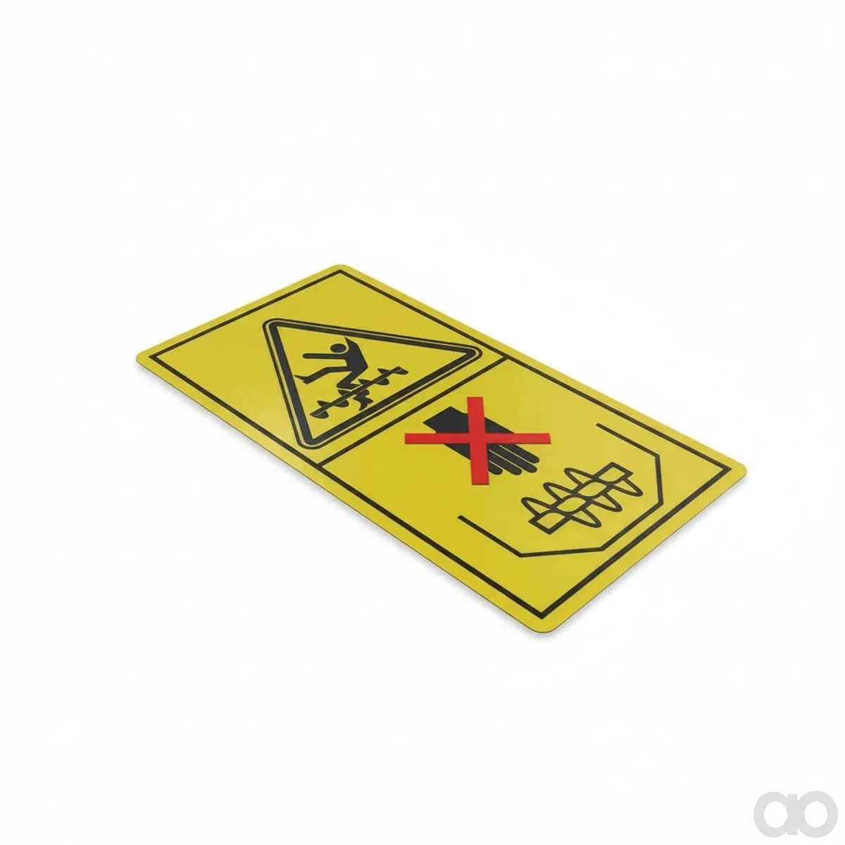 John Deere - HXE123805 - Getreidetankschnecke Betretverbot Warnhinweis-Etikett