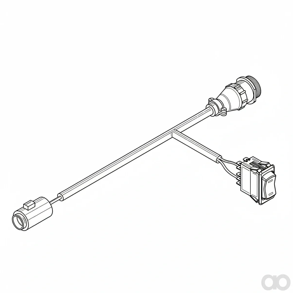 John Deere - PF80413 - Positionsempfaenger-Kabelbaum