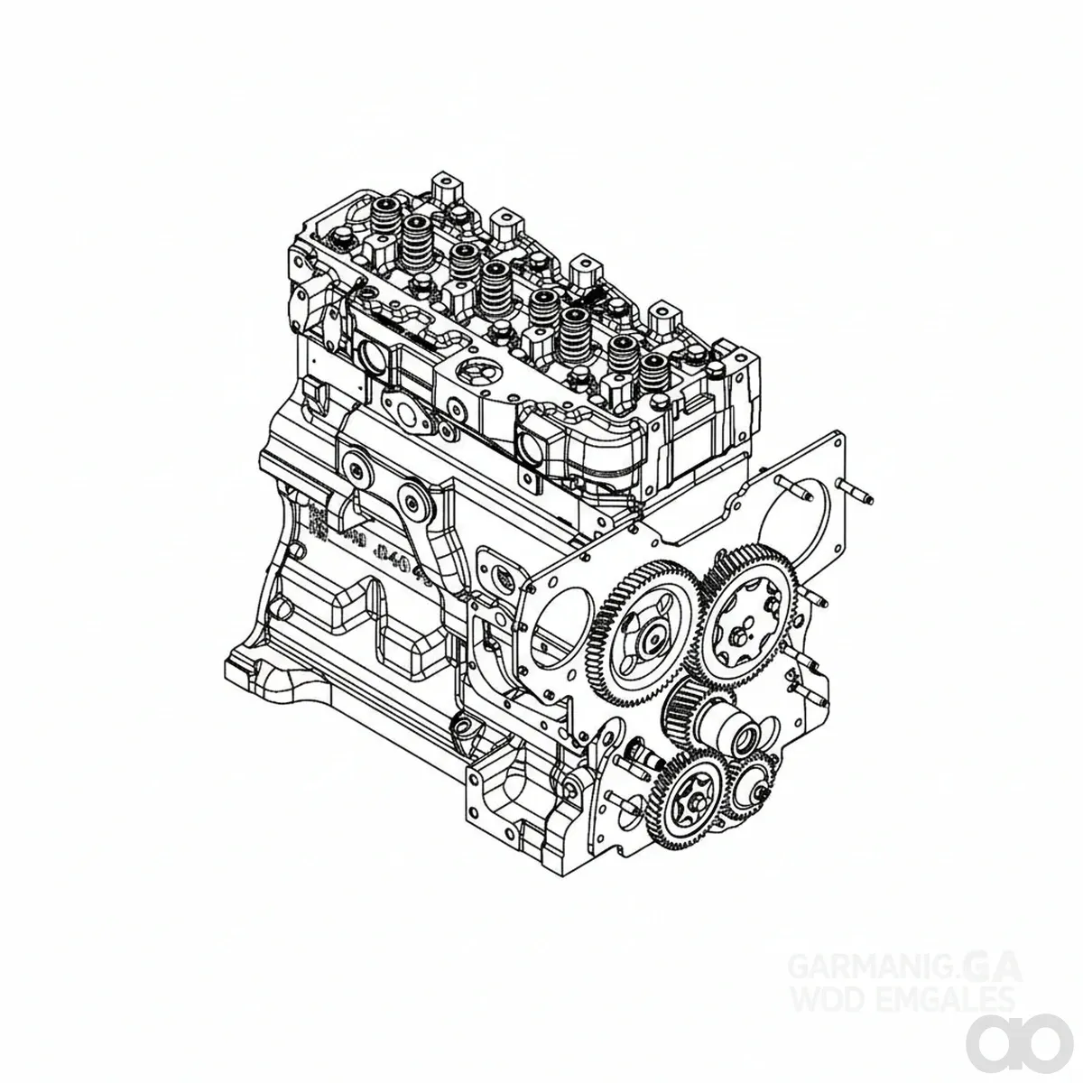 John Deere - SE501073 - Kompletter Block Reman, 4,5 Liter
