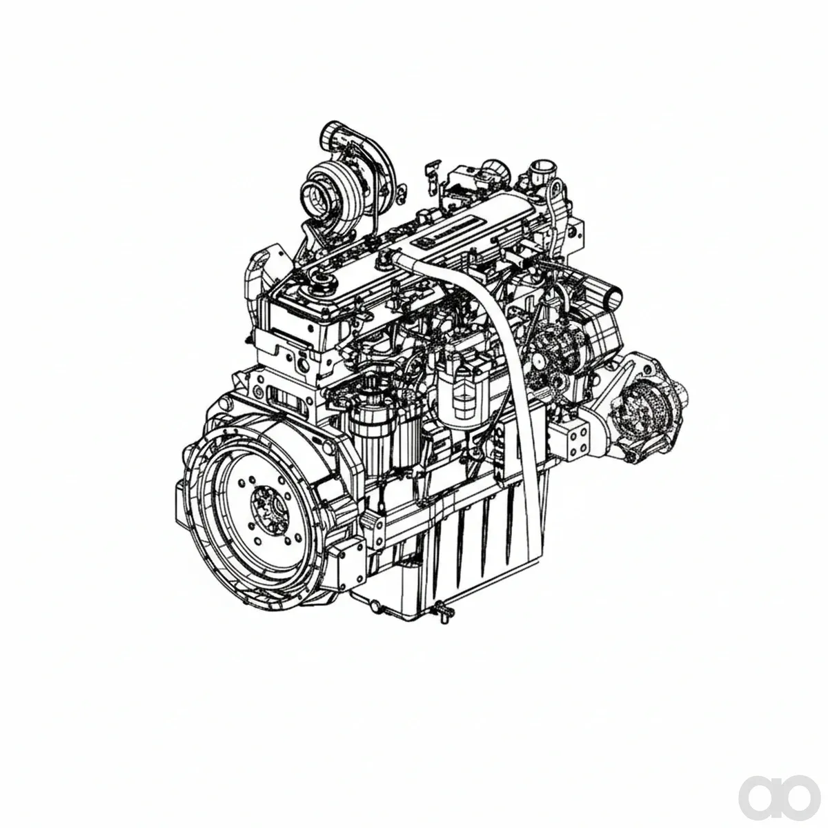 John Deere - SE501906 - Reman Dieselmotor, Tier 3