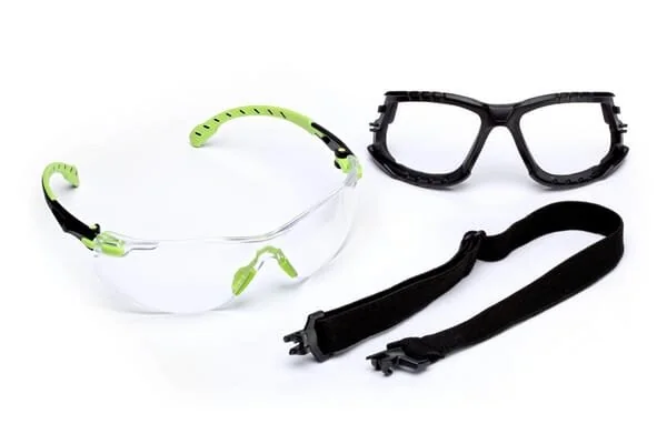 3M - S1201SGAFKT - Schutzbrille Solus™ 1000 Grün/Schwarz Klar Scheibe