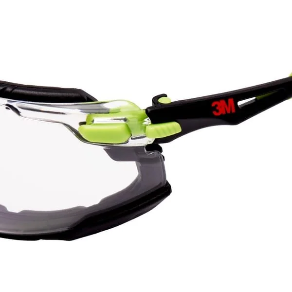 3M - S1201SGAFKT - Schutzbrille Solus™ 1000 Grün/Schwarz Klar Scheibe