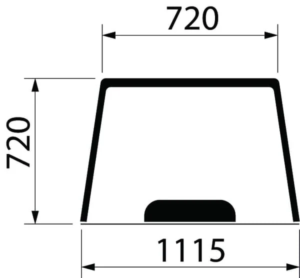 AGCO - 3556826M3 - Obere Heckscheibe