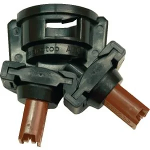 Agrotop - 12824 - Doppel-Düsenkappe, Bajonett, SW8, Schwarz