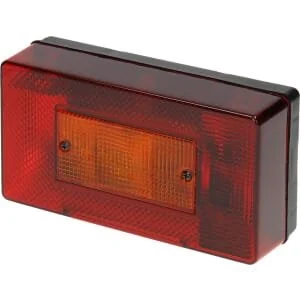 AJ BA - LA31005 - Rücklicht LH Rechteckig, Rot/Gelb, Zum Schrauben