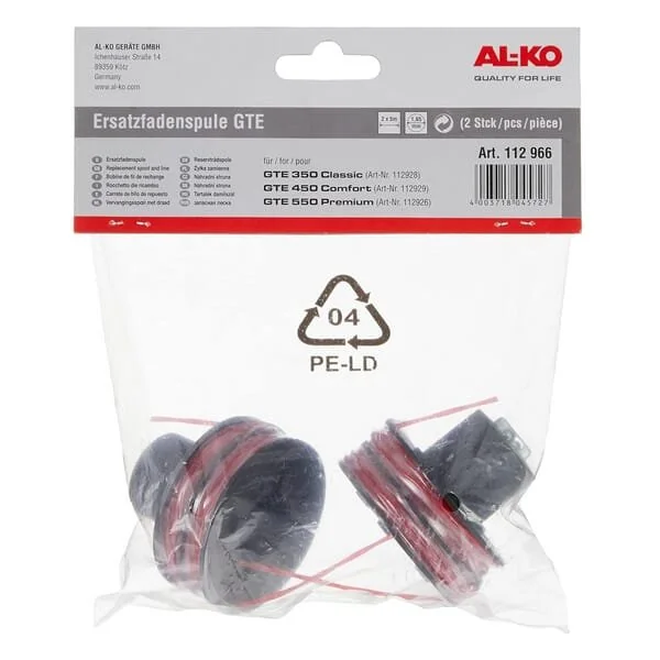 Al Ko - 112966VA - Spule mit Schnur, GTE Modelle, Pack 2x