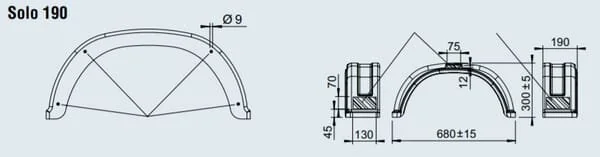 Al Ko - 1258171 - PVC Kotflügel 190/680