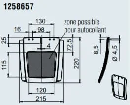 Al Ko - 1258657 - Sprühschutz 240mm schwarz