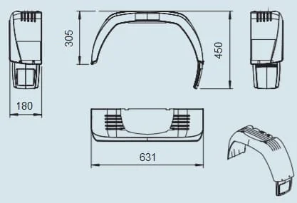 Al Ko - 1258852 - Kotflügel Mit Spritzschutz