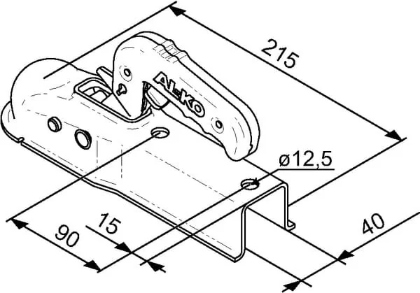 Al Ko - 1367026 - Anhängerkupplung Kugel AK7/I VKT 40 PLU