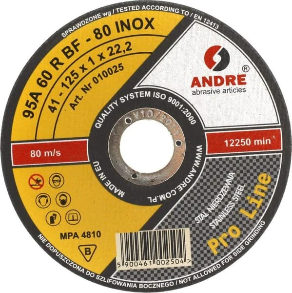 Andre - 1861162311 - Inox Trennscheibe, Flach