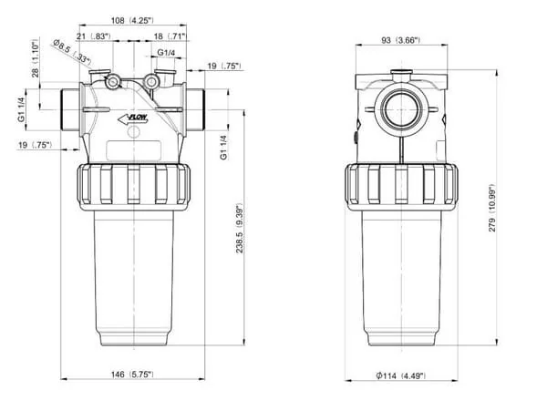 Arag - 32620535 - Leitungsfilter G 1 1/4 Inches Und G 1 1/2 Inches Gewindekupplung