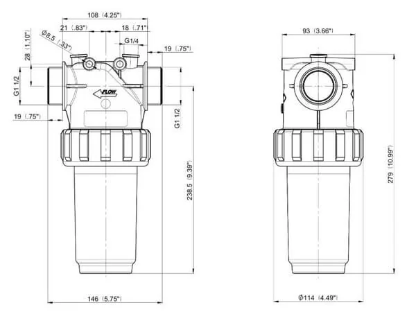 Arag - 3262064 - Inlinefilter 1- 100 Mesh