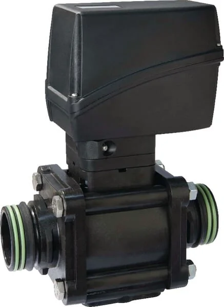 Arag - 853T25S66 - Elektrischer 3-Wege-Kugelhahn mit unterem Eingang und T6 Gabelkupplung