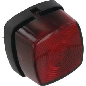 Aspöck - 215300007 - Begrenzungsleuchte Quadratisch, Rot, Zum Anschrauben