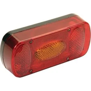 Aspöck - 243000007 - Rücklicht Rechteckig, Rot/Gelb, Anschraubbar, 218xMidipoint II