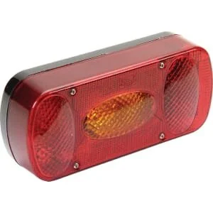 Aspöck - 243200007 - Rücklicht Rechteckig, Rot/Gelb, Anschraubbar, 218xMidipoint II