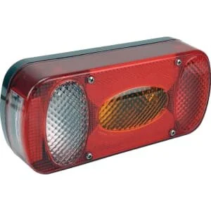 Aspöck - 243200167 - Rücklicht Rechteckig, Rot/Gelb, Anschraubbar, 218xMidipoint II