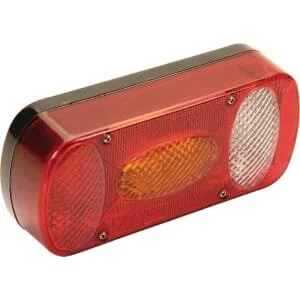 Aspöck - 243210007 - Rücklicht Rechteckig, Rot/Gelb, Anschraubbar, 218xMidipoint II