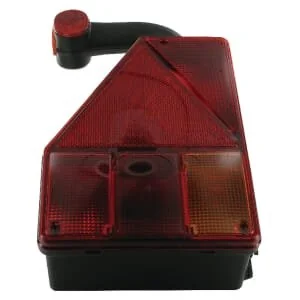 Aspöck - 244051007 - Rücklicht LH Halogen, Rot/Bernstein, zum Anschrauben, Earpoint