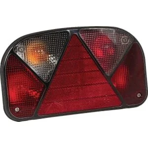 Aspöck - 247000357 - Rücklicht LH Rechteckig, Rot/Transparent, Anschraubbar, 240x52mm, Multipoint II